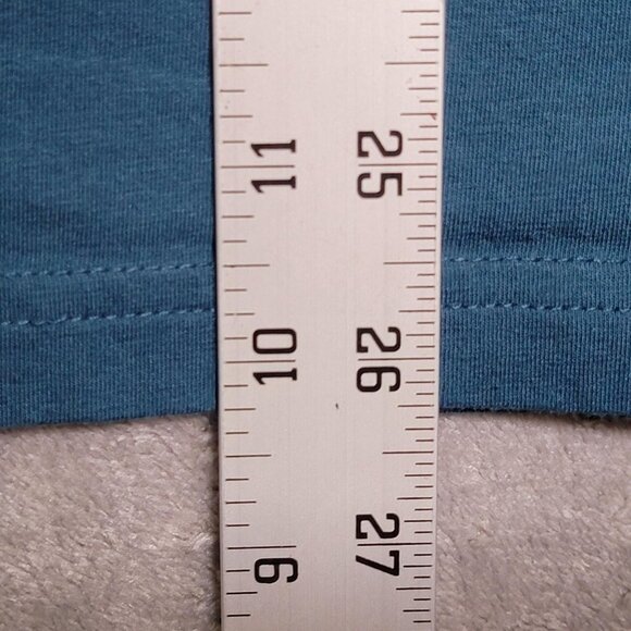 Greyson Shirt Mens Medium Blue Crewneck Wolf Logo Athletic Casual Tee Stretch - Picture 6 of 9